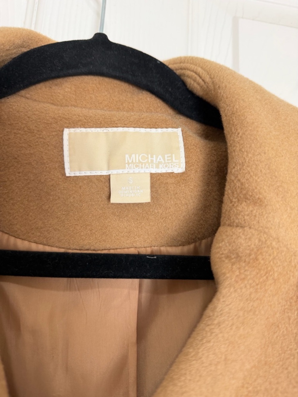 Michael Kors Camel Tan Wool-Blend Belted Coat - Picture 4 of 8